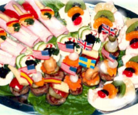 Saftschinkenrllchen mit Spargelkopf Essen bestellen, Frhstck, kalte Platten, belegte Brtchen online bestellen  liefern Berlin Sonntags + Feiertags